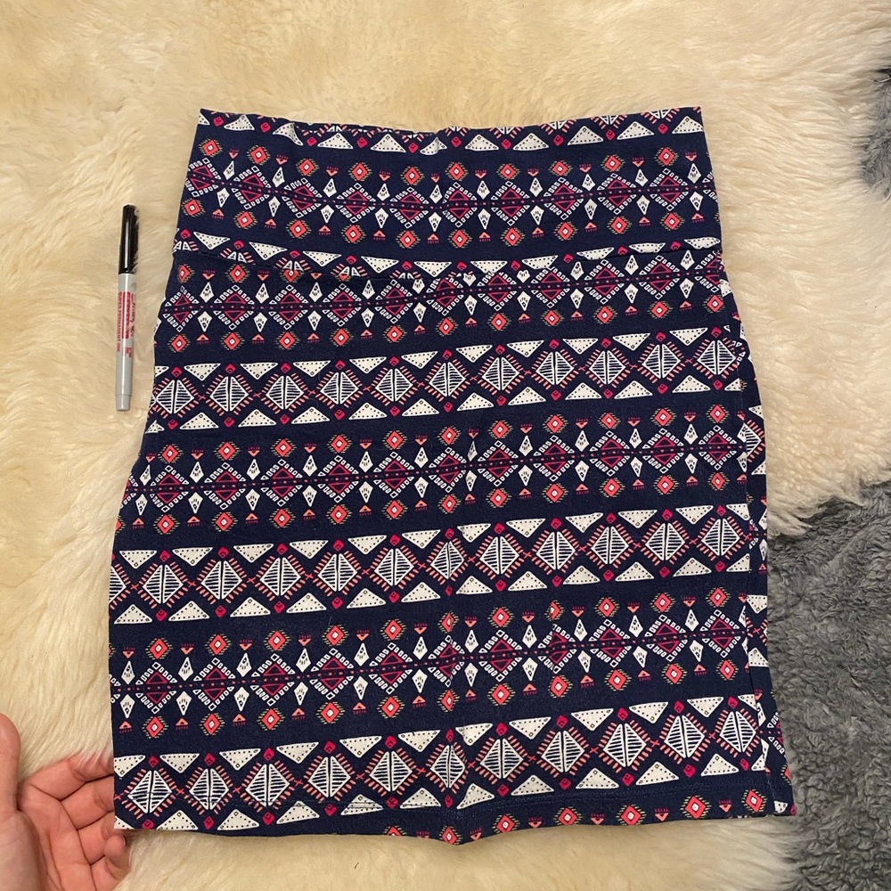 Printed Pencil Skirt